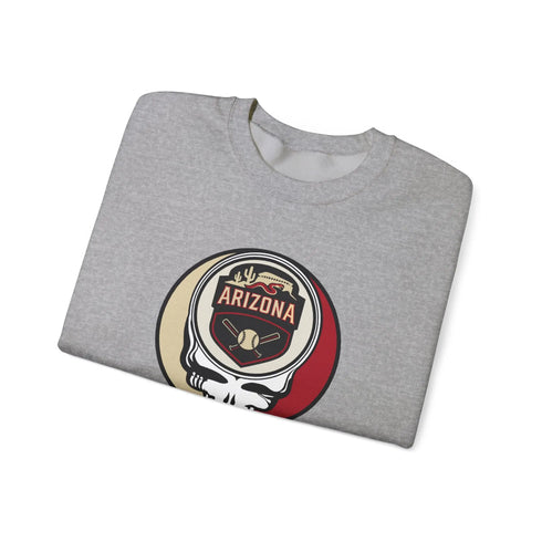 Grateful Dead - Arizona Diamondbacks Stealie Grateful Dead Crewneck Sweatshirt - MLB - StealieShop